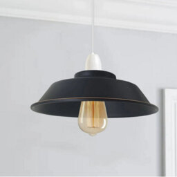 Satin Nickel Ceiling Light Shade 22Cm Metal Lamp Shades Pendant Lighting Ceiling Light - thumbnail 9