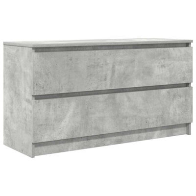 Berkfield Durable Tv Cabinet Concrete Grey 100X35X54 Cm Engineered Wood