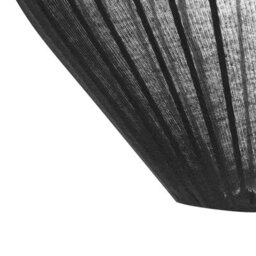 Wyld and Coco Lumina Pendant Black Ribbed Fabric Shade Modern Pendant Light For Living Room And Dining - thumbnail 7