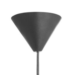 Wyld and Coco Lumina Pendant Black Ribbed Fabric Shade Modern Pendant Light For Living Room And Dining - thumbnail 8