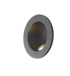 Luminosa Lighting Luminosa Onyx Outdoor Led Recessed Wall Light Black, Ip54 144Lm 4000K 9X4Cm - thumbnail 2
