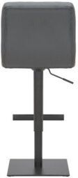 Lamboro Allegro Deluxe Kitchen & Breakfast Bar Stool, Matt Black Footrest, Adjustable Swivel Gas Lift, Charcoal Grey - thumbnail 5