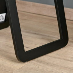 Homcom Full Length Mirror Free Standing Or Wall Mount Dressing Bedroom Black - thumbnail 8