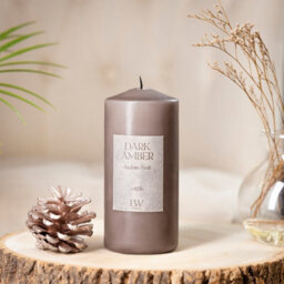 Marco Paul Large Scented Pillar Candle - Dark Amber - thumbnail 7