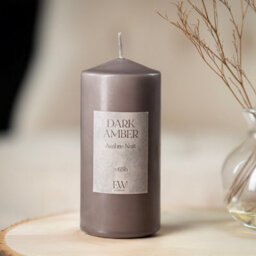 Marco Paul Large Scented Pillar Candle - Dark Amber - thumbnail 5