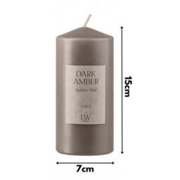 Marco Paul Large Scented Pillar Candle - Dark Amber - thumbnail 2