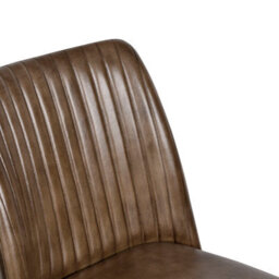 Real Genuine Leather Kitchen Dining Chair Tan Brown 93Cm High X 50Cm Wide X 61Cm Deep Only Legs To Attach - thumbnail 5