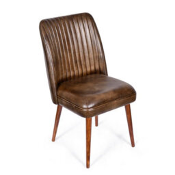 Real Genuine Leather Kitchen Dining Chair Tan Brown 93Cm High X 50Cm Wide X 61Cm Deep Only Legs To Attach