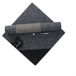 Rosewood Catwalk Charcoal Felt Cat Post 35.5X29X29Cm - thumbnail 3