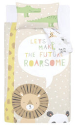Catherine Lansfield Bedding Roarsome Animals Duvet Cover Set With Pillowcases Natural - thumbnail 5