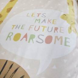 Catherine Lansfield Bedding Roarsome Animals Duvet Cover Set With Pillowcases Natural - thumbnail 3