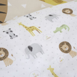 Catherine Lansfield Bedding Roarsome Animals Duvet Cover Set With Pillowcases Natural - thumbnail 4