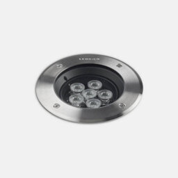 Luminosa Lighting Luminosa Gea Outdoor Led Recessed Ground Uplight Stainless Steel Polished 8.5Cm 260Lm 10Deg. 4000K Ip67