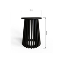 Kaleb Circular Side Lamp Table - thumbnail 6