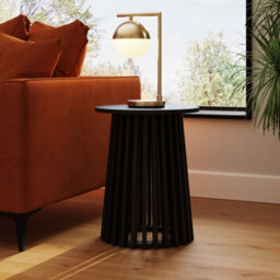 Kaleb Circular Side Lamp Table - thumbnail 1