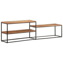 Berkfield Industrial Tv Cabinet 180X30X50 Cm Solid Acacia Wood - thumbnail 4