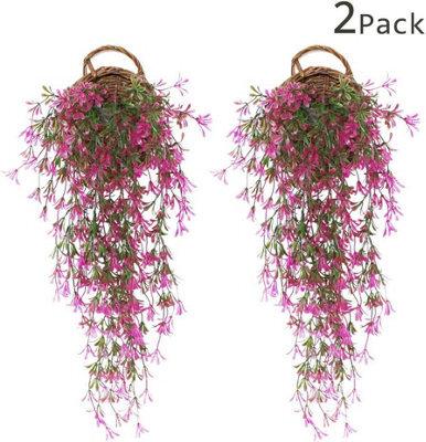 2 Pack Artificial Ivy Plants, Artificial Plant, Wedding Decoration, Garden Party Decoration - Red - image 1