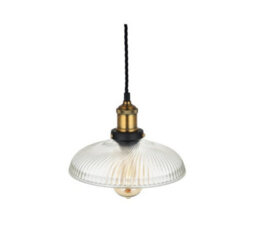 Romilly Dome Etched Glass French Style Bedroom Pendant Light - Se Home - thumbnail 1
