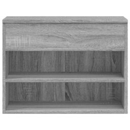 Berkfield Stylish Shoe Bench Grey Sonoma 60X30X45 Cm Engineered Wood - thumbnail 5