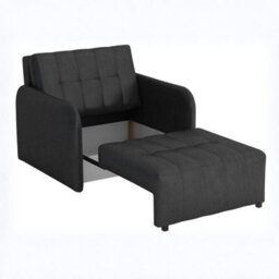 Viva Grand I Upholstered Sofa Bed Sleeping Function Wavy Spring Wooden Legs Freestanding 85 95 98 Cm Brown - thumbnail 3
