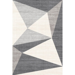 RainbowHome Modern Geo Grey Rug - Tokyo Collection 160Cm X 120Cm - thumbnail 1