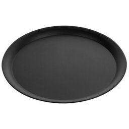 Beliani Nest Of 2 Tables Black Metal Round Tray Tops Minimalist Hairpin Leg Set - L40 X D40 X H46Cm - thumbnail 8
