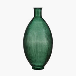 Pacific Lifestyle Tall Vase In Sea Green Recycled Glass - thumbnail 2