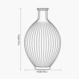 Pacific Lifestyle Tall Vase In Sea Green Recycled Glass - thumbnail 7