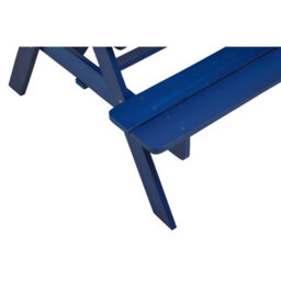 Orsina Blue Kids Picnic Bench, Outdoor Childrens Bench Picnic Table, Slanted Legs Picnic Table With Built-In Seats - thumbnail 9