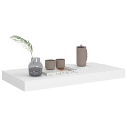 Berkfield Floating Wall Shelves 4 Pcs White 50X23X3.8 Cm Mdf - thumbnail 3