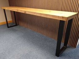 TRL Handmade Furniture Chunky & Sturdy Breakfast Bar - Mid Oak - thumbnail 5