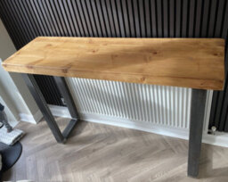 TRL Handmade Furniture Chunky & Sturdy Breakfast Bar - Mid Oak - thumbnail 4