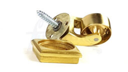 L&F 2X Brass Castor & Square25mm Screw In Castor  Furniture Beds Sofas Chairs Stools - thumbnail 6