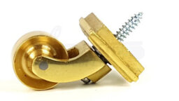 L&F 2X Brass Castor & Square25mm Screw In Castor  Furniture Beds Sofas Chairs Stools - thumbnail 5