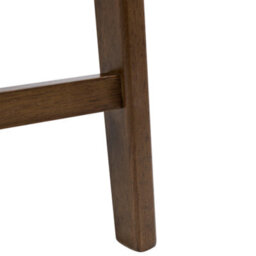 Wyld And Coco Heritage Home Retro Bar Chairs Set Of 2 Brown Beige Polyester, Rubberwood Frame, 87Cm High - thumbnail 8