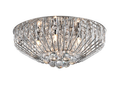Impex Carlo Ceiling Light - Avialable In Chrome Or Gold - Options For 5/6/7 Bulb - image 1