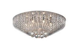 Impex Carlo Ceiling Light - Avialable In Chrome Or Gold - Options For 5/6/7 Bulb - thumbnail 5