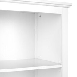 Beliani Glass Display Cabinet Lusby 75 Cm White - thumbnail 8
