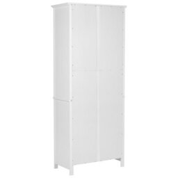Beliani Glass Display Cabinet Lusby 75 Cm White - thumbnail 7