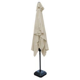 Rinse Bathrooms Outdoor Patio Garden Parasol 3X2M Sun Shade Umbrella Canopy W/crank Tilt Uv Protection Cream - thumbnail 4