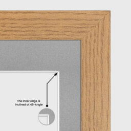 AK Frames 40X20Cm Oak Modern Multi Photo Frame With Silver Mount - Holds 3 Apertures (3X) 6X4 Photos - thumbnail 7