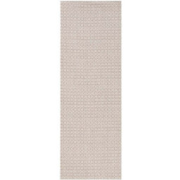 The Rugs Indoor Outdoor Coin Rug Geometric Design, Polypropylene, Durable In Cream - thumbnail 5
