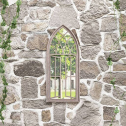Berkfield Garden Mirror Sand 70X30 Cm Iron For Outdoor Use - thumbnail 1