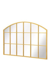 Mirroroutlet The Arcus Gold Arched Wall Garden Mirror 110Cm X 75Cm - thumbnail 3