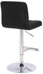 Lamboro Allegro Kitchen Bar Stool With Adjustable Height And Swivel, Black - thumbnail 7