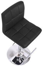 Lamboro Allegro Kitchen Bar Stool With Adjustable Height And Swivel, Black - thumbnail 6