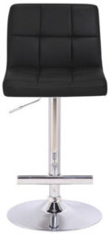 Lamboro Allegro Kitchen Bar Stool With Adjustable Height And Swivel, Black - thumbnail 4
