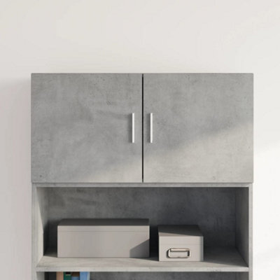 Berkfield Wall Cabinet Concrete Grey 80X42.5X40 Cm Engineered Wood - image 1