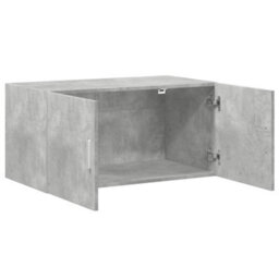 Berkfield Wall Cabinet Concrete Grey 80X42.5X40 Cm Engineered Wood - thumbnail 7