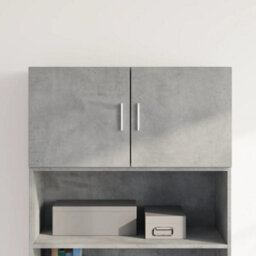 Berkfield Wall Cabinet Concrete Grey 80X42.5X40 Cm Engineered Wood - thumbnail 1